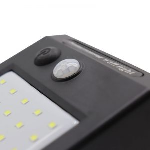 luz de la pared del sensor solar ip65 PC exterior RoHs monta el sensor de movimiento impermeable exterior lámpara impermeable llevada con batería