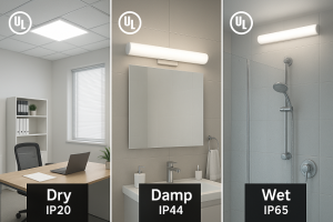 IP20 vs IP44 vs IP65 Indoor LED Panel Lights Beginners Guide 2