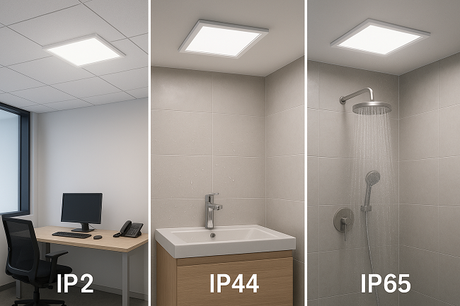 IP20 vs IP44 vs IP65 Indoor LED Panel Lights Beginners Guide 3